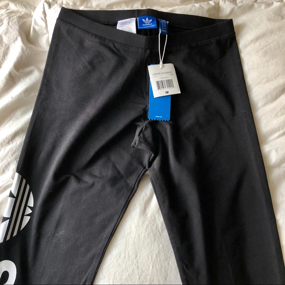 ADIDAS cotton spandex leggings, size M, NWT